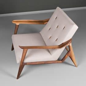 Modern Custom Made Armchair, European Design, Hand Made