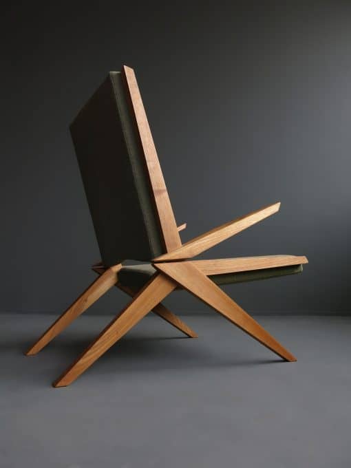 Modern Custom Made Lounge Chair- View from the side- styylish