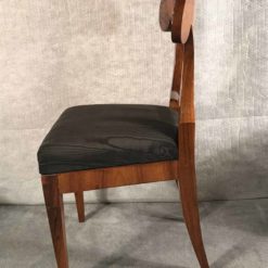 Four Biedermeier Walnut chairs- side view- styylish