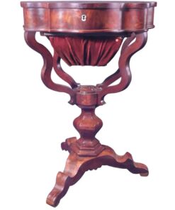 Mahogany Biedermeier Sewing Table- front view- styylish