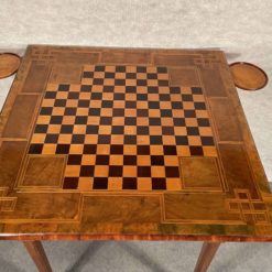 Louis XVI card table- detail of the top with checker board- styylish