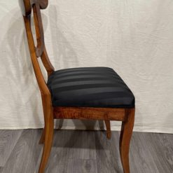 Biedermeier walnut chairs- side view of one chair- styylish