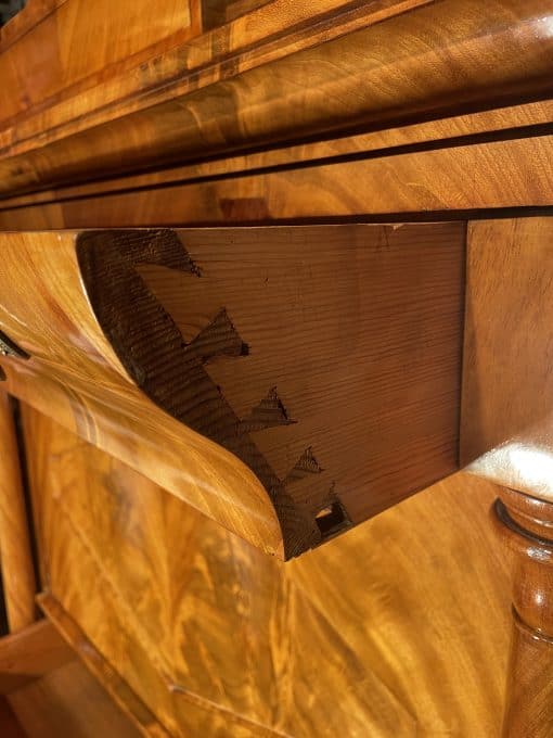 Empire Secretary Desk- side view of drawer- styylish