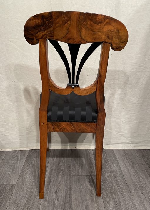 Biedermeier walnut chairs- back view of the chair- styylish