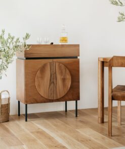 Custom made bar cabinet- view in a room- styylish