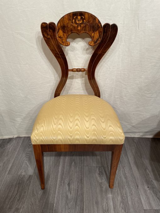 Viennese Biedermeier chairs- front view of the little different chair- styylish