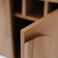 Custom made bar cabinet- detail of the open door- styylish