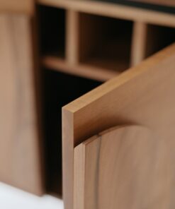 Custom made bar cabinet- detail of the open door- styylish