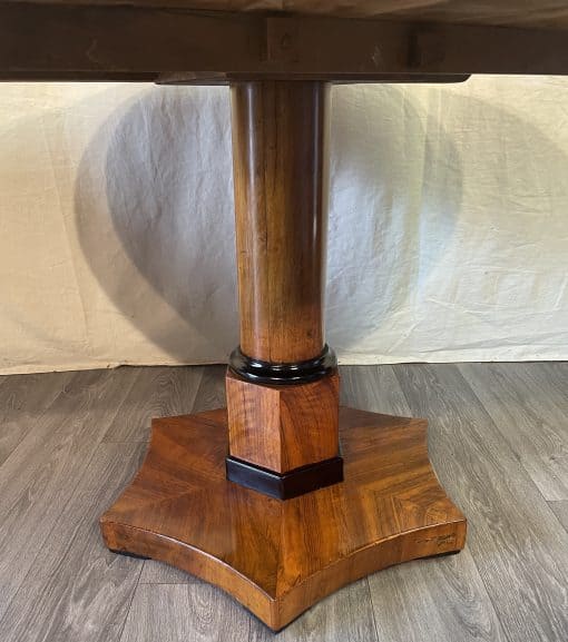 Biedermeier Walnut Table- base with column- styylish