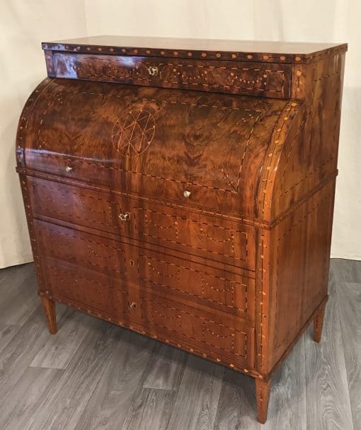 Antique Louis XVI Desk- three-quarter view of the desk- Styylish