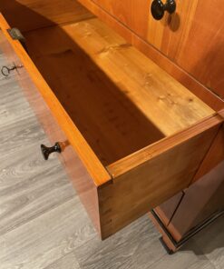 Biedermeier cherry chest- view of an open drawer- styylish