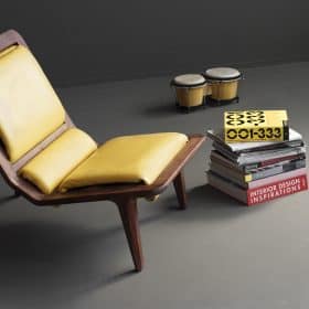 Modern Yellow Chair: Contemporary European Design, Hand Made