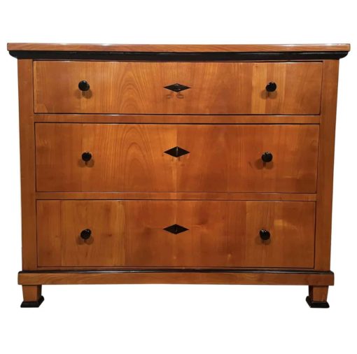 Biedermeier cherry chest- front view- styylish