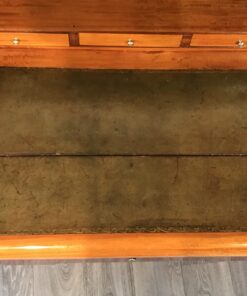 French Secretary Desk- view of the green leather on the writing top- Styylish