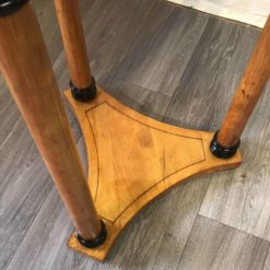 Biedermeier round side table- detail view of the lower part- Styylish