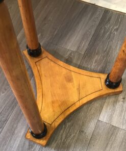 Biedermeier round side table- detail view of the lower part- Styylish