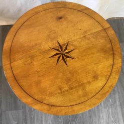 Biedermeier round side table- view of the top- Styylish