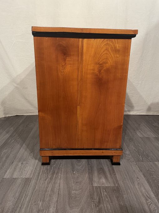 Biedermeier cherry chest- view of the side- styylish