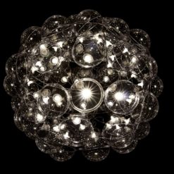 Small Globe chandelier- model Star on a black background face view- Styylish