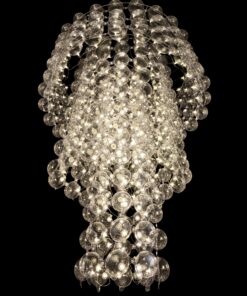 Modern Chandelier- view from below on black background- Styylish