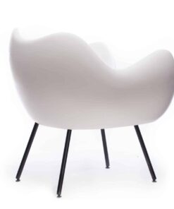 RM58 matte chair- in white- back-view- styylish