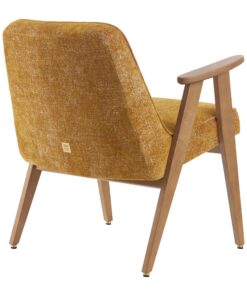 Iconic Midcentury Armchair- 366 back view in mustard color- Styylish