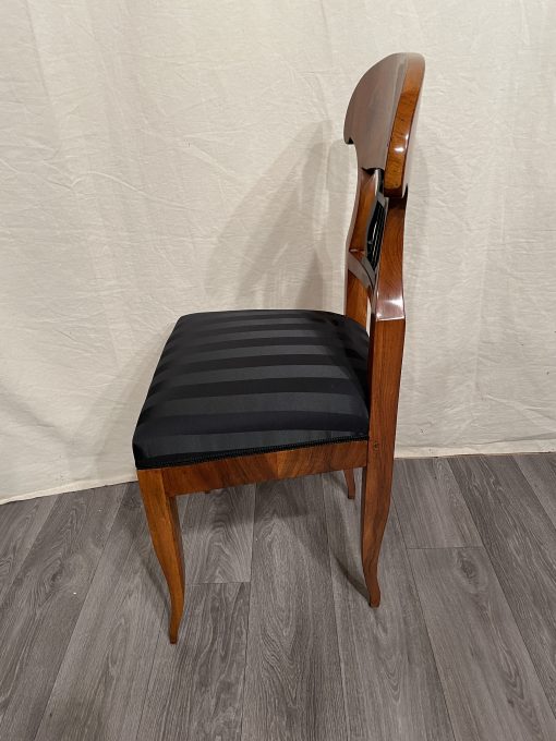 Biedermeier Walnut chair- side view from left- styylish