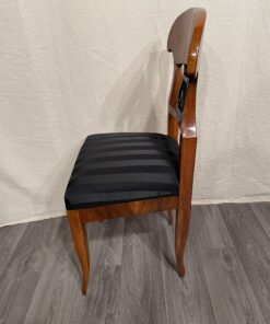 Biedermeier Walnut chair- side view from left- styylish