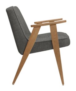 Iconic Midcentury Armchair- 366 side view with Loft grey- Styylish