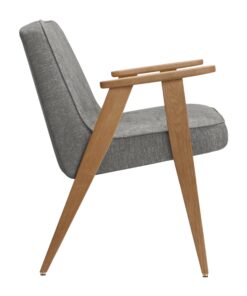 Iconic Midcentury Armchair- 366 side view with Loft silver- Styylish