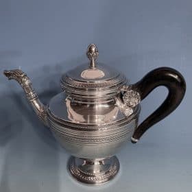 Silver Coffee and Tea Set, Belgium 1900, Antique