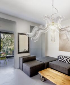 Modern chandelier- model Lullaby in the dining room- Styylish