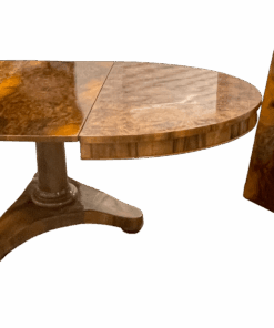 Extendable Biedermeier Dining Table- view of the extended table with additional leave- Styylish