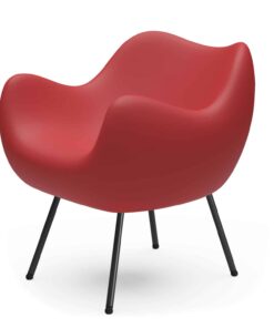 RM58 matte chair- in red- styylish