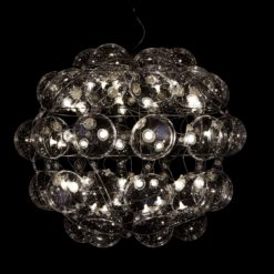 Small Globe chandelier- model Star on black background- Styylish