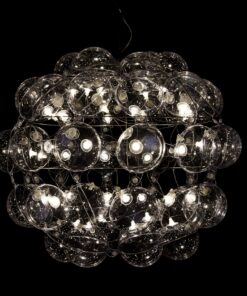 Small Globe chandelier- model Star on black background- Styylish