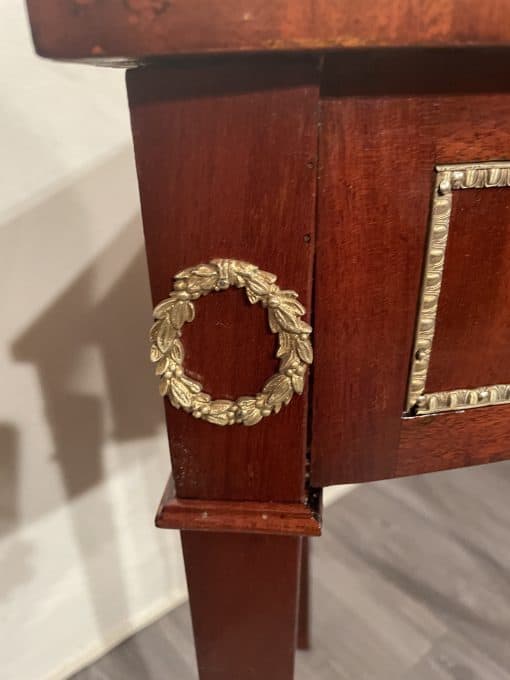 Corner Console Table- detail of brass fitting- Styylish