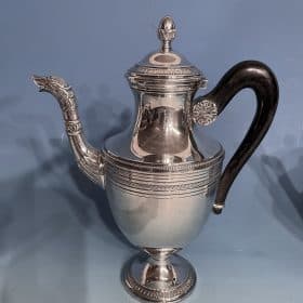 Silver Coffee and Tea Set, Belgium 1900, Antique