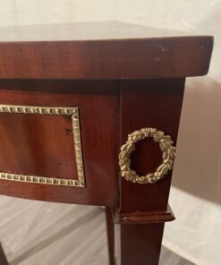 Corner Console Table- detail of brass decoration- Styylish