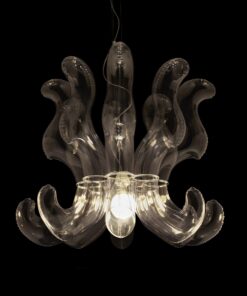 Modern chandelier- model Lullaby option B on the black background- Styylish