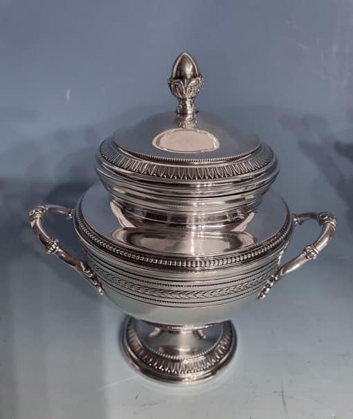 Silver coffee and tea set- sugar bowl- styylish