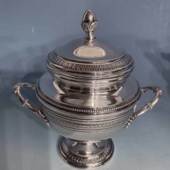 Silver coffee and tea set- sugar bowl- styylish