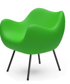 RM58 matte chair- in green- styylish