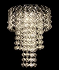 Modern Chandelier- view from the front on. black background- Styylish