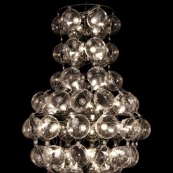 Recycled Chandelier- model Prince on the black background- Styylish