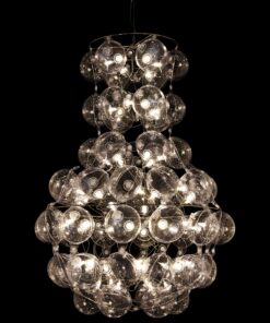 Recycled Chandelier- model Prince on the black background- Styylish