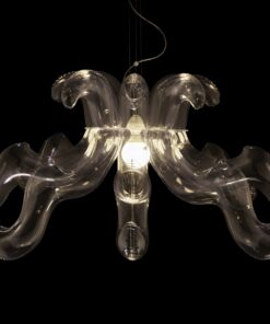 Modern chandelier- model Lullaby option C on the black background- Styylish