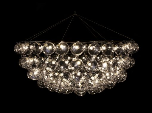 Modern Ceiling lamp- Model half Megastar hanging on the black background- Styylish