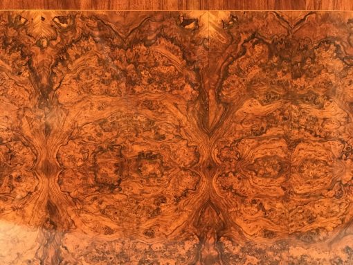 Biedermeier Walnut Desk- detail of the top veneer- Styylish