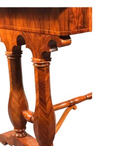 Biedermeier Walnut Desk- side view of the base- Styylish